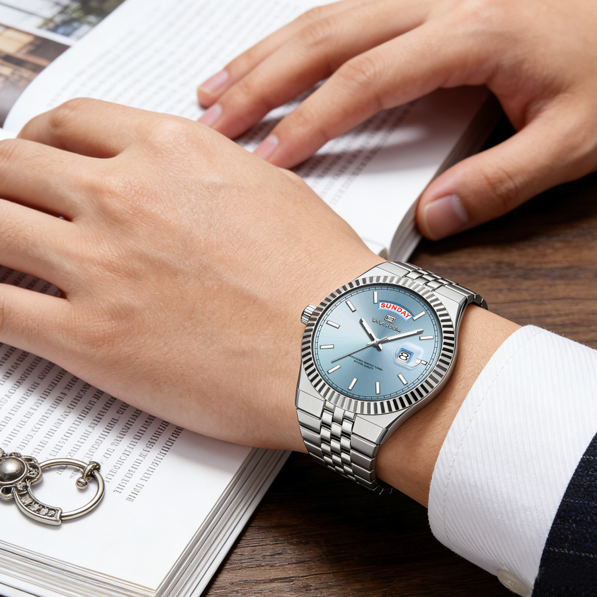 ساعة يد رجالية كوارتز من سلسلة - مراجعة Smartwatch Casual Watches For Men وسعره