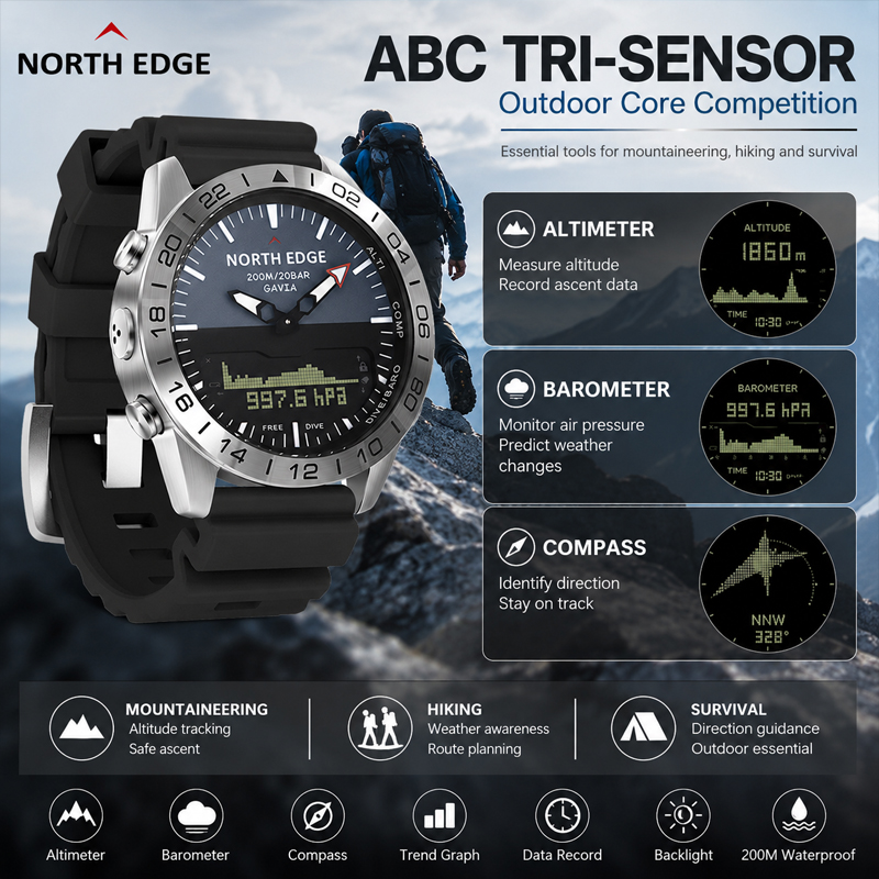ساعة غوص رجالية من نورث إيدج،  - مراجعة Smartwatch Army Watches For Men وسعره