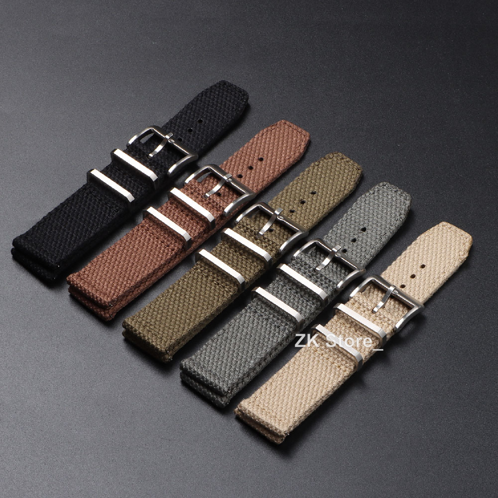 أحزمة ساعة نايلون من الكتان لل - مراجعة Smartwatch Army Watches For Men وسعره