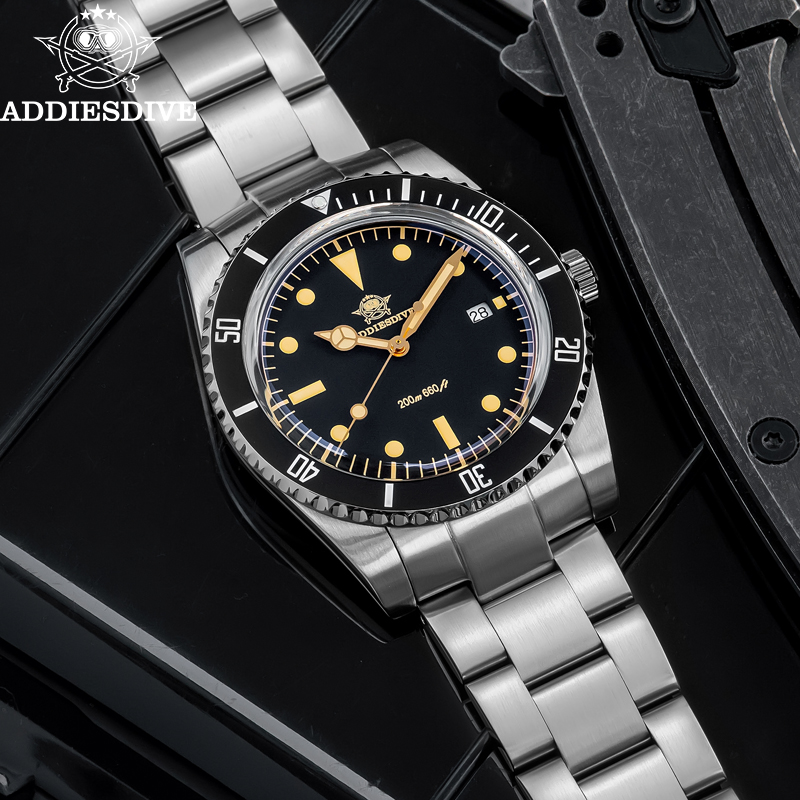 Addiesdive 39 مللي متر ساعة سا - مراجعة Waterproof Diving Watch وسعره