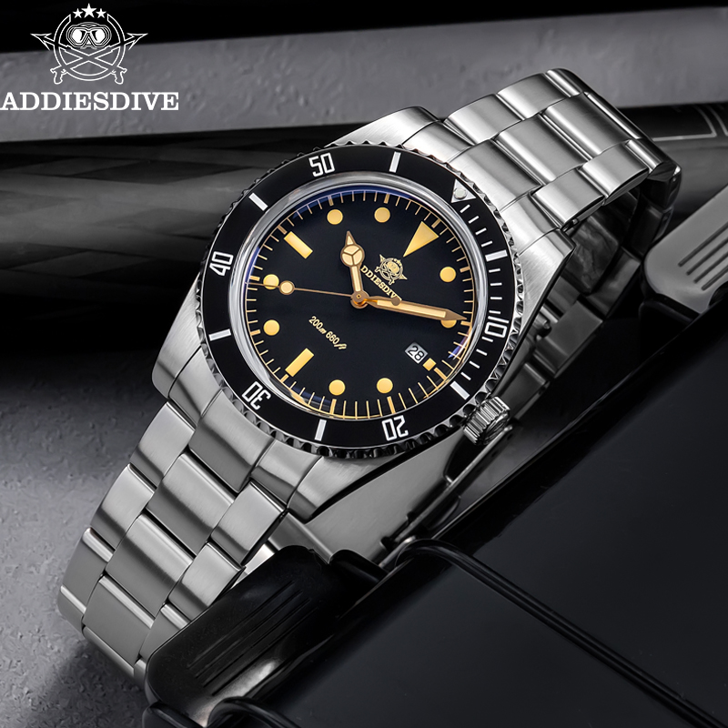 Addiesdive 39 مللي متر ساعة سا - مراجعة Waterproof Diving Watch وسعره