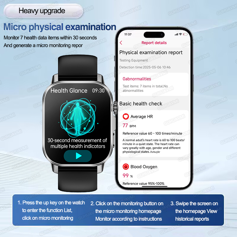 ساعة ذكية جديدة للرجال لتشخيص  - مراجعة Smartwatch Military Watches For Men وسعره