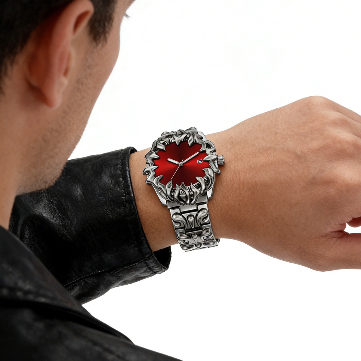 ساعة رجالية من الفولاذ المقاوم - مراجعة Smartwatch Military Watches For Men وسعره