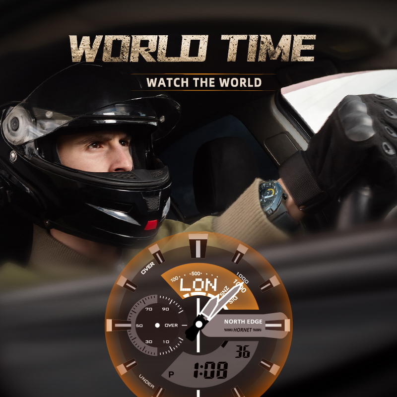 NORTH EDGE ساعة ذكية للرجال ال - مراجعة Smartwatch Army Watches For Men وسعره
