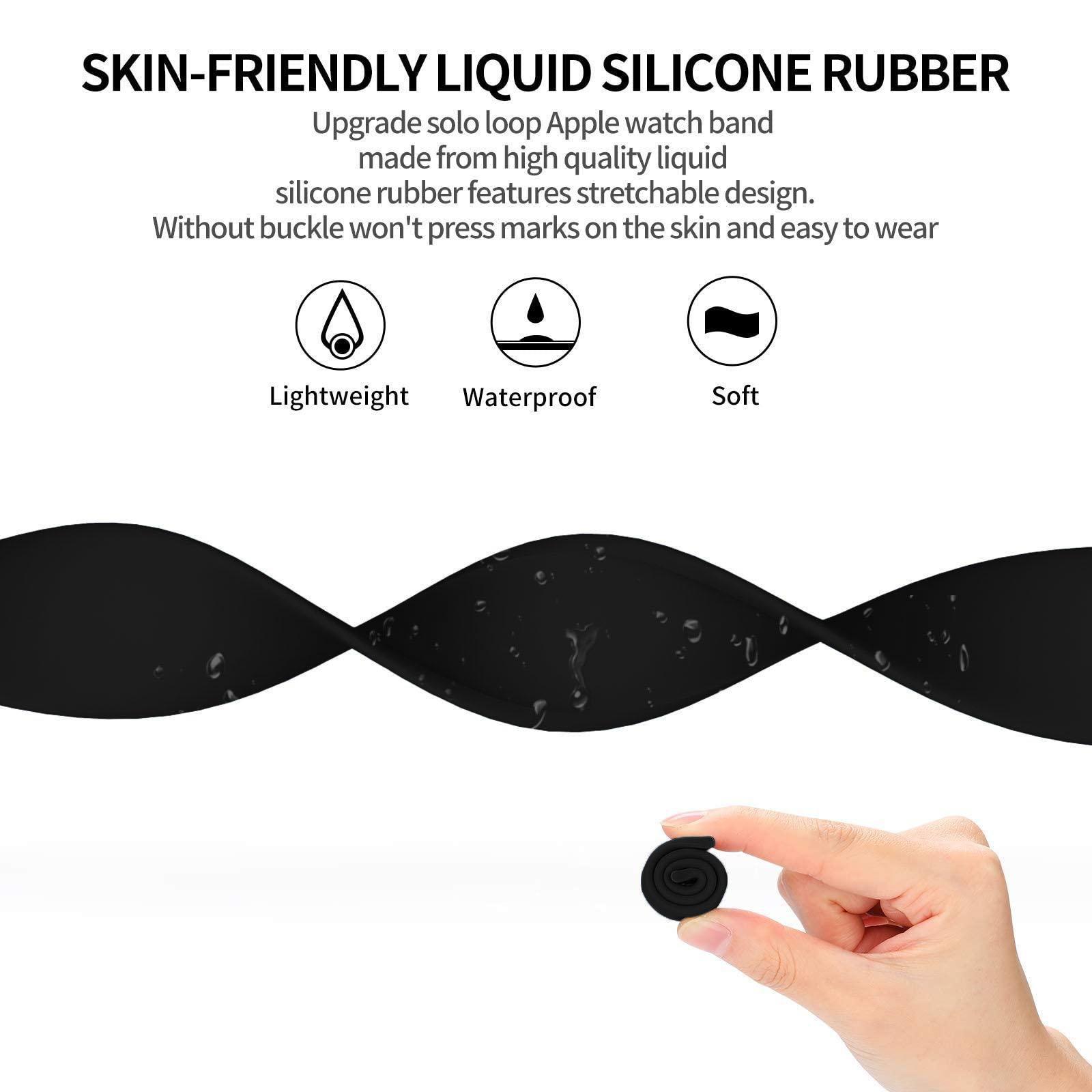سوار سيليكون منفرد بحلقة لساعة - مراجعة Silicone Sport Band وسعره