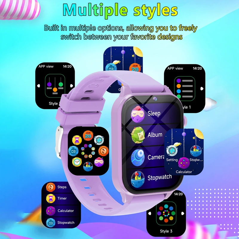 لعبة أطفال ساعة ذكية مصباح يدو - مراجعة Smartwatch Watches Gift For Girls وسعره