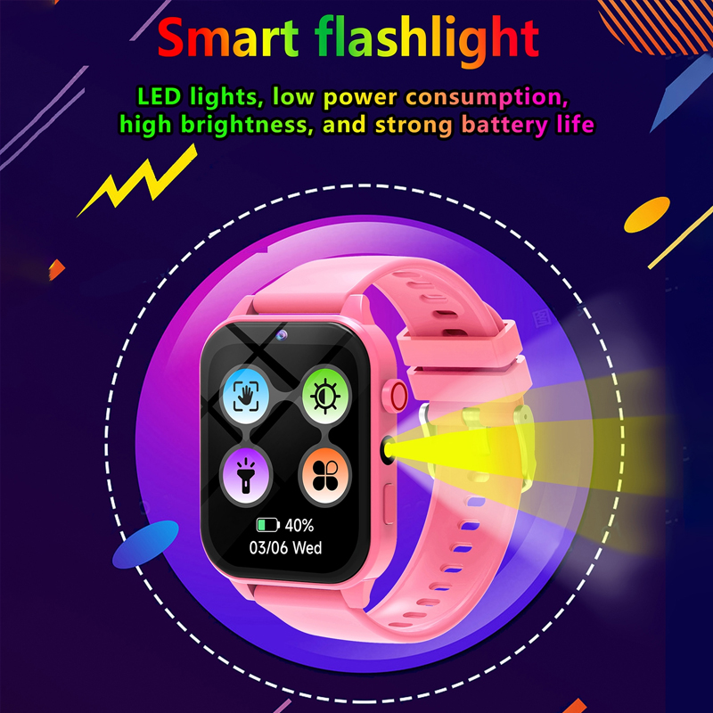 لعبة أطفال ساعة ذكية مصباح يدو - مراجعة Smartwatch Watches Gift For Girls وسعره