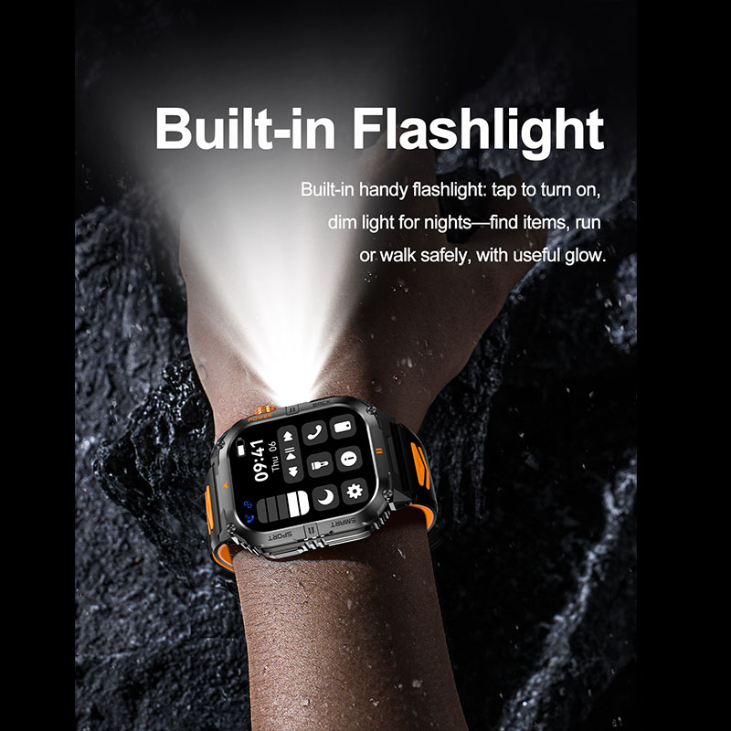 ساعة ذكية رجالية متينة للاستخد - مراجعة Smartwatch Rugged Watches For Men وسعره