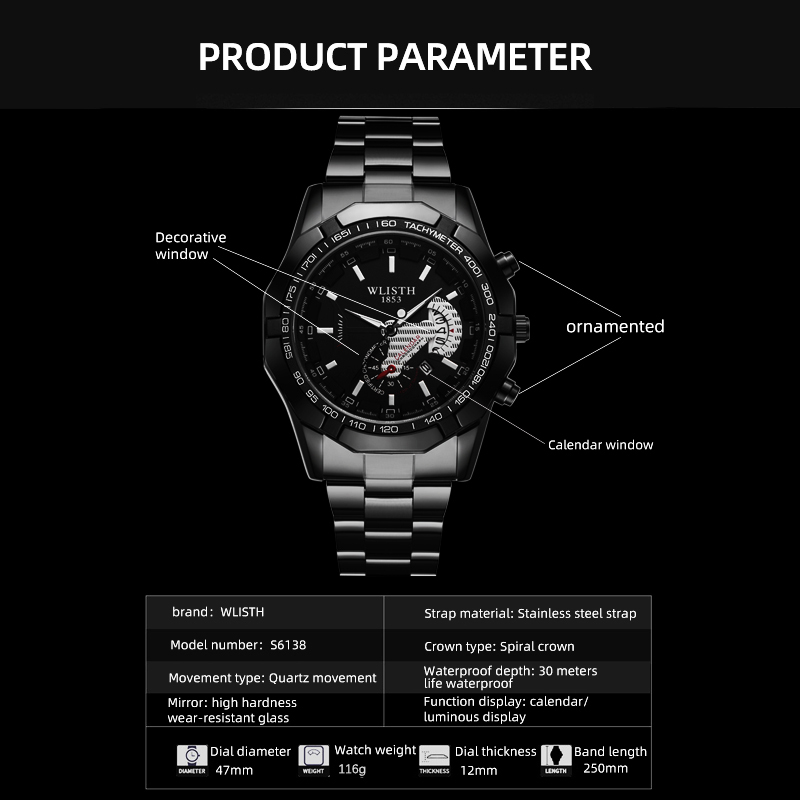 ساعة يد رجالية فاخرة مقاومة لل - مراجعة Smartwatch Luxury Watches For Men وسعره
