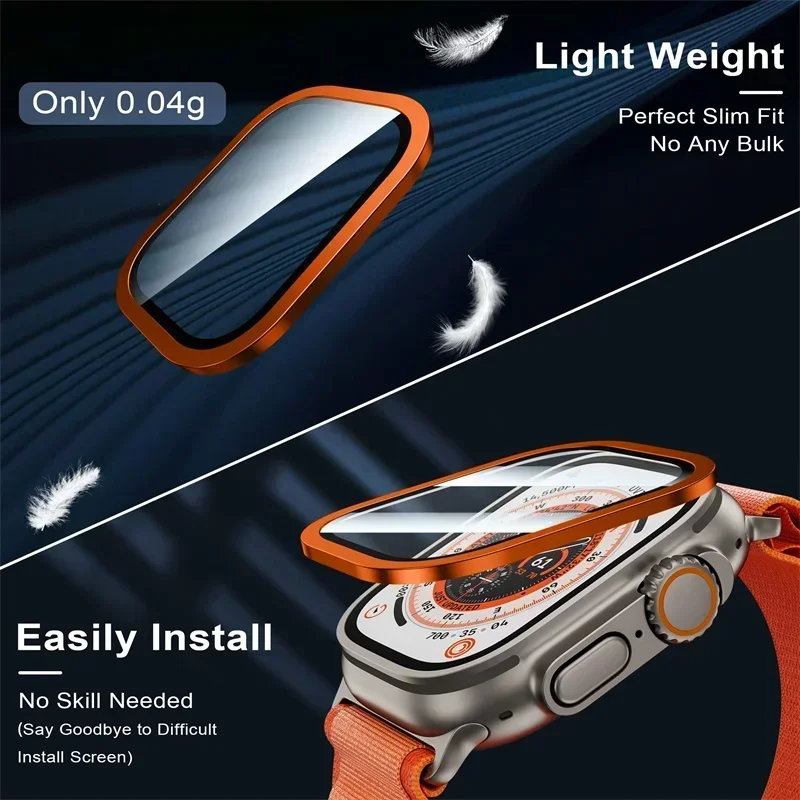 2 قطعة الزجاج المقسى لساعة أبل - مراجعة Smartwatch Watches For Men وسعره