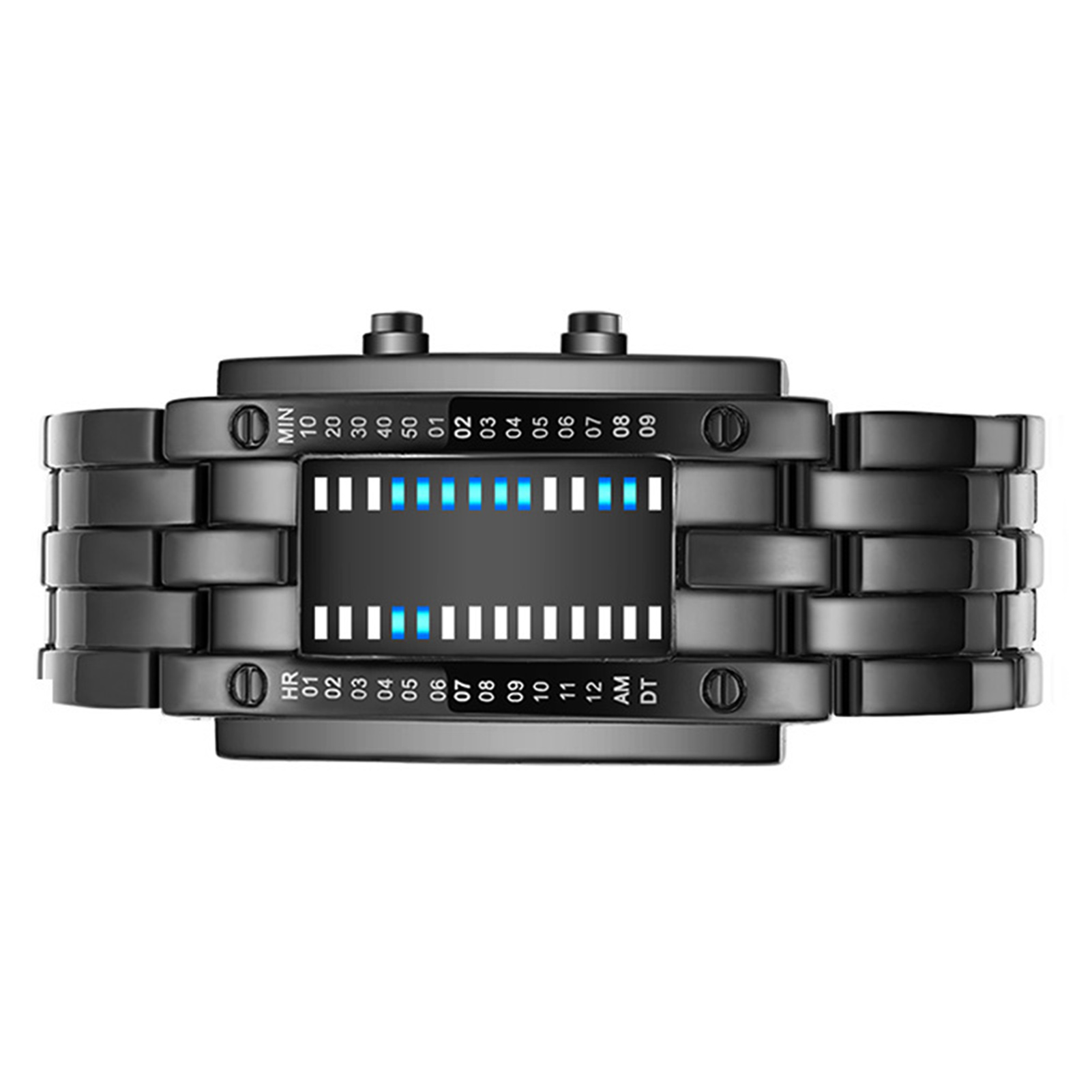 ساعة إلكترونية رقمية LED زرقاء - مراجعة Smartwatch Premium Watches For Men وسعره