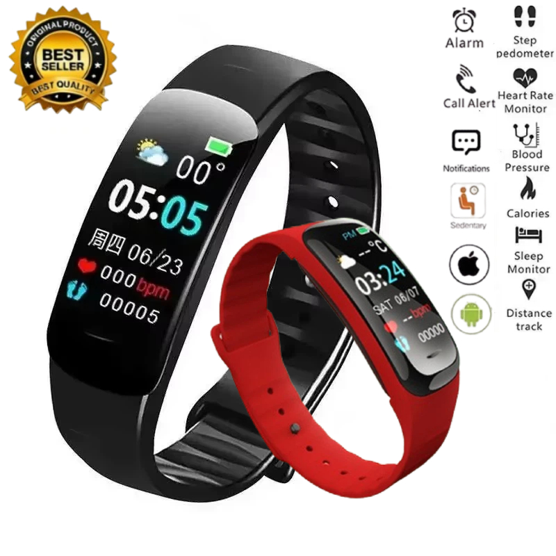 ساعة ذكية C1 Plus لتتبع اللياق - مراجعة Smartwatch Watches Price وسعره