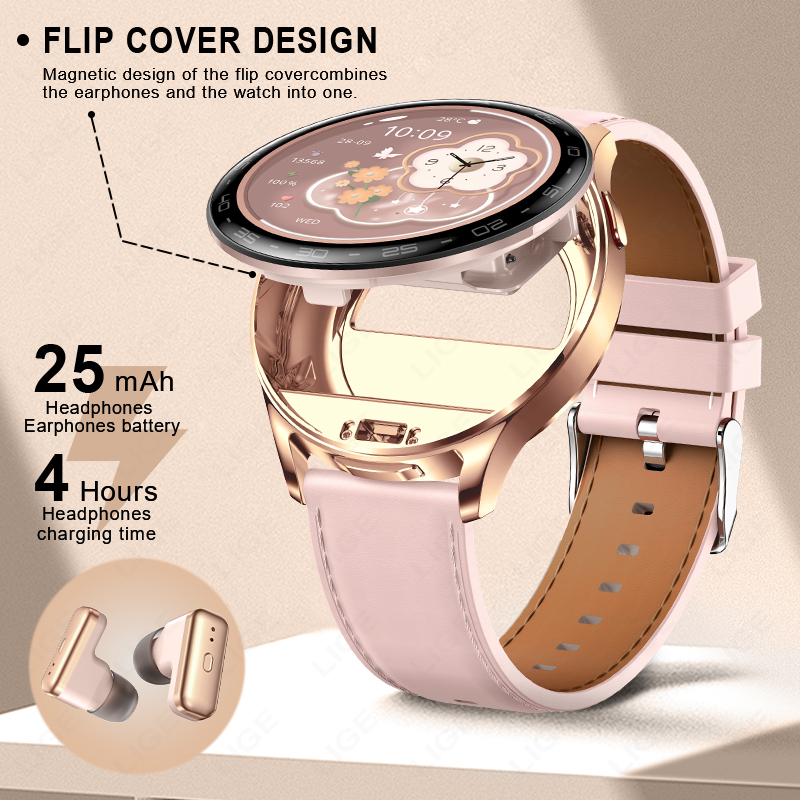 2 في 1 TWS سماعة ساعة ذكية للن - مراجعة Smartwatch Noise Watches For Women وسعره