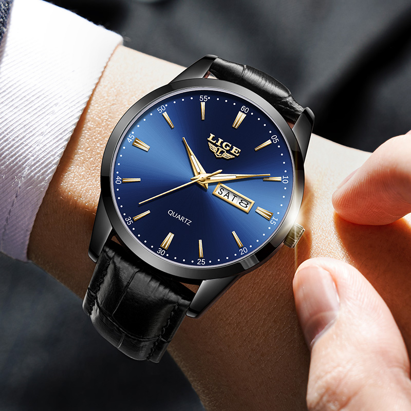 ساعة يد رجالية من LIGE بحزام ج - مراجعة Smartwatch Military Watches For Men وسعره
