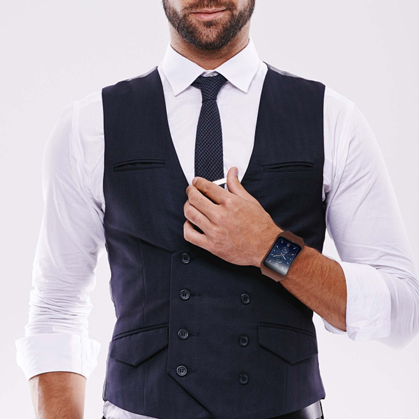 حزام ساعة ذكية مصنوع من مادة T - مراجعة Smartwatch Premium Watches For Men وسعره