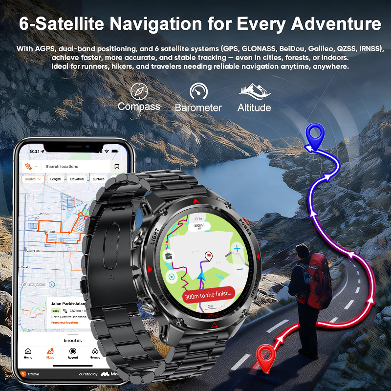 T-Rex 3 Pro العسكرية الصف AGPS - مراجعة Smartwatch Military Watches For Men وسعره