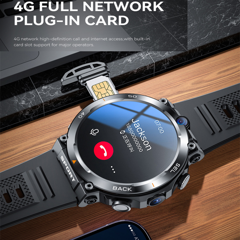 جديد جوجل بلاي 1.39 بوصة 4G شب - مراجعة Smartwatch Rugged Watches For Men وسعره