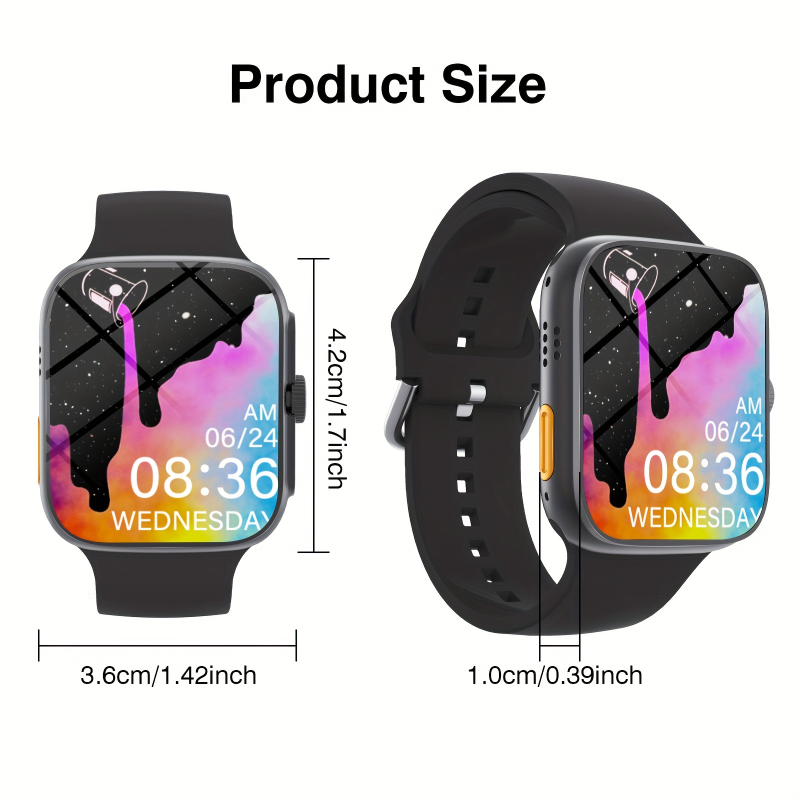 ساعة ذكية، شاشة عالية الدقة، م - مراجعة Smartwatch Iphone Watch For Men وسعره
