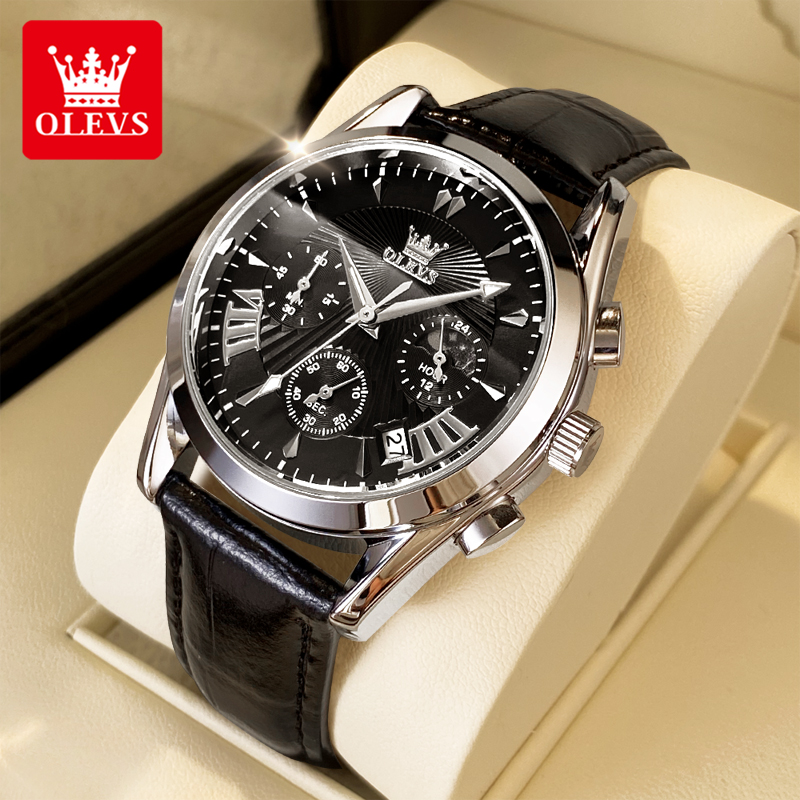 ساعات OLEVS كاجوال عصرية للرجا - مراجعة Analog Quartz Watch وسعره