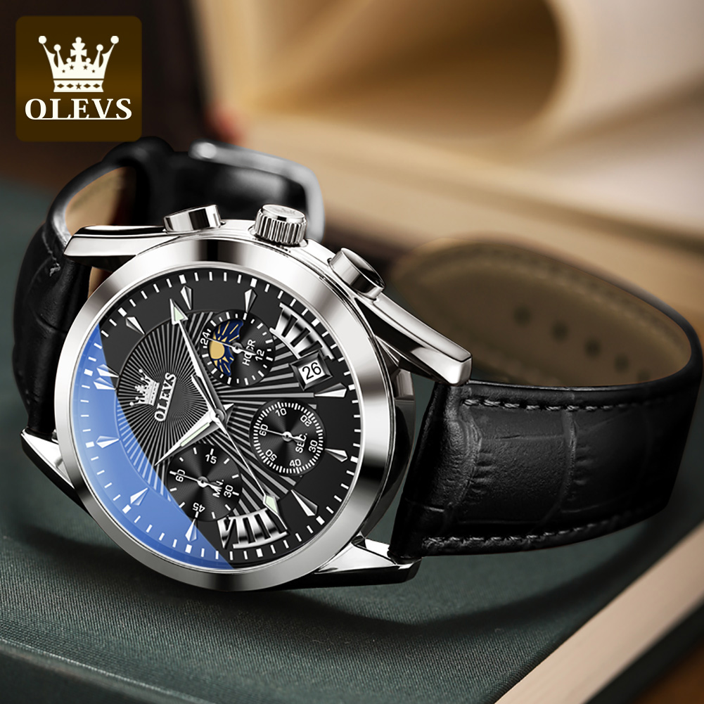 ساعات OLEVS كاجوال عصرية للرجا - مراجعة Analog Quartz Watch وسعره