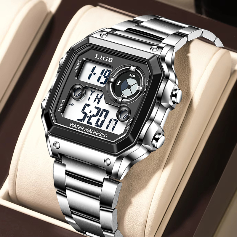 ساعة رجالية إلكترونية عصرية من - مراجعة Analog Quartz Watch وسعره