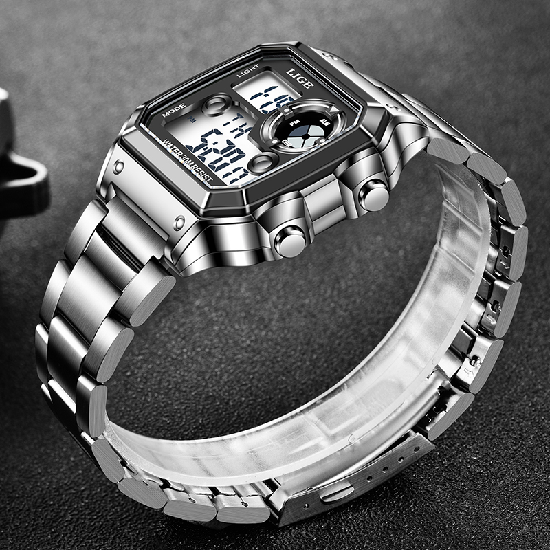 ساعة رجالية إلكترونية عصرية من - مراجعة Analog Quartz Watch وسعره
