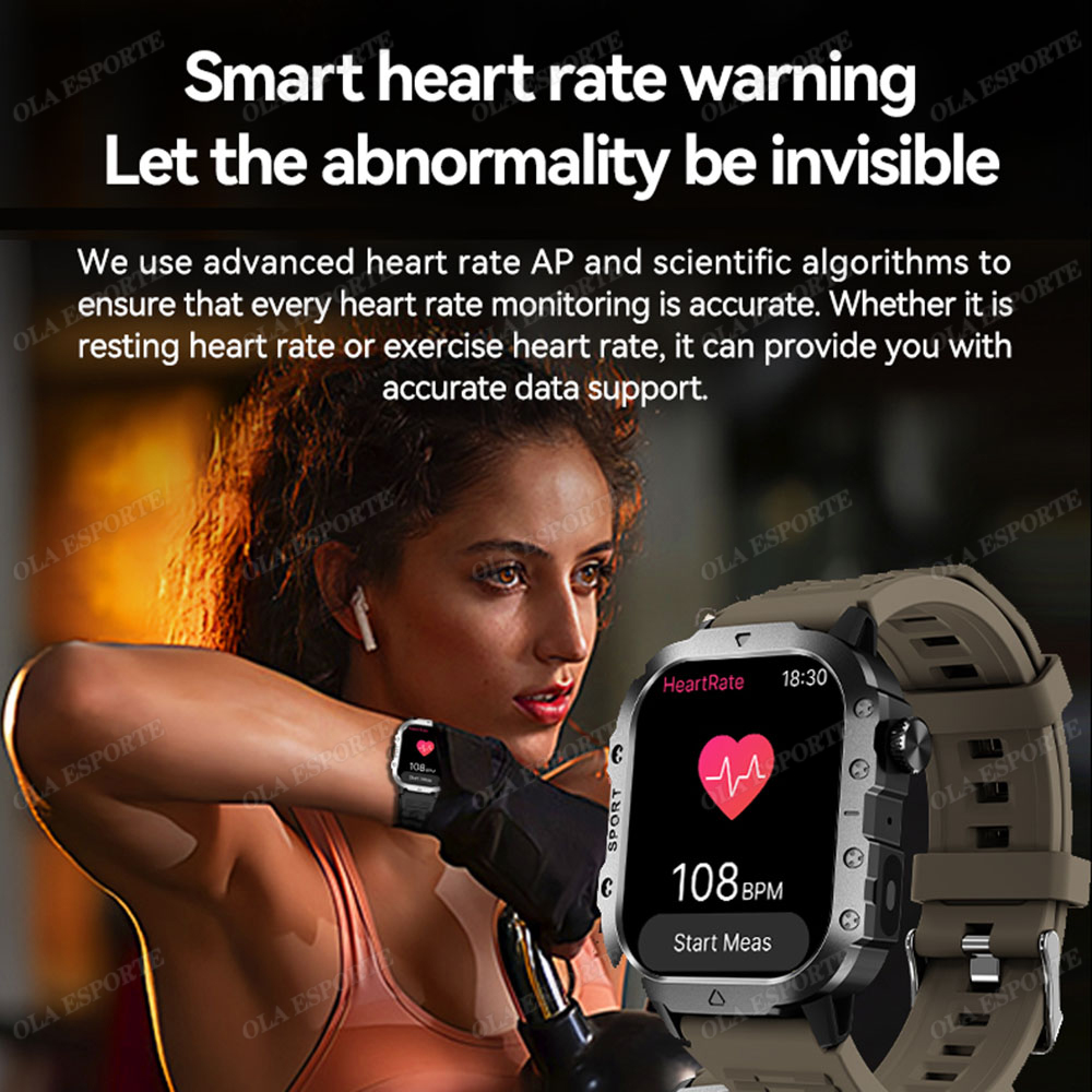 ساعة ذكية عسكرية متينة جديدة 2 - مراجعة Smartwatch Rugged Watches For Men وسعره