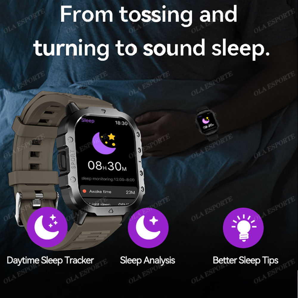 ساعة ذكية عسكرية متينة جديدة 2 - مراجعة Smartwatch Rugged Watches For Men وسعره