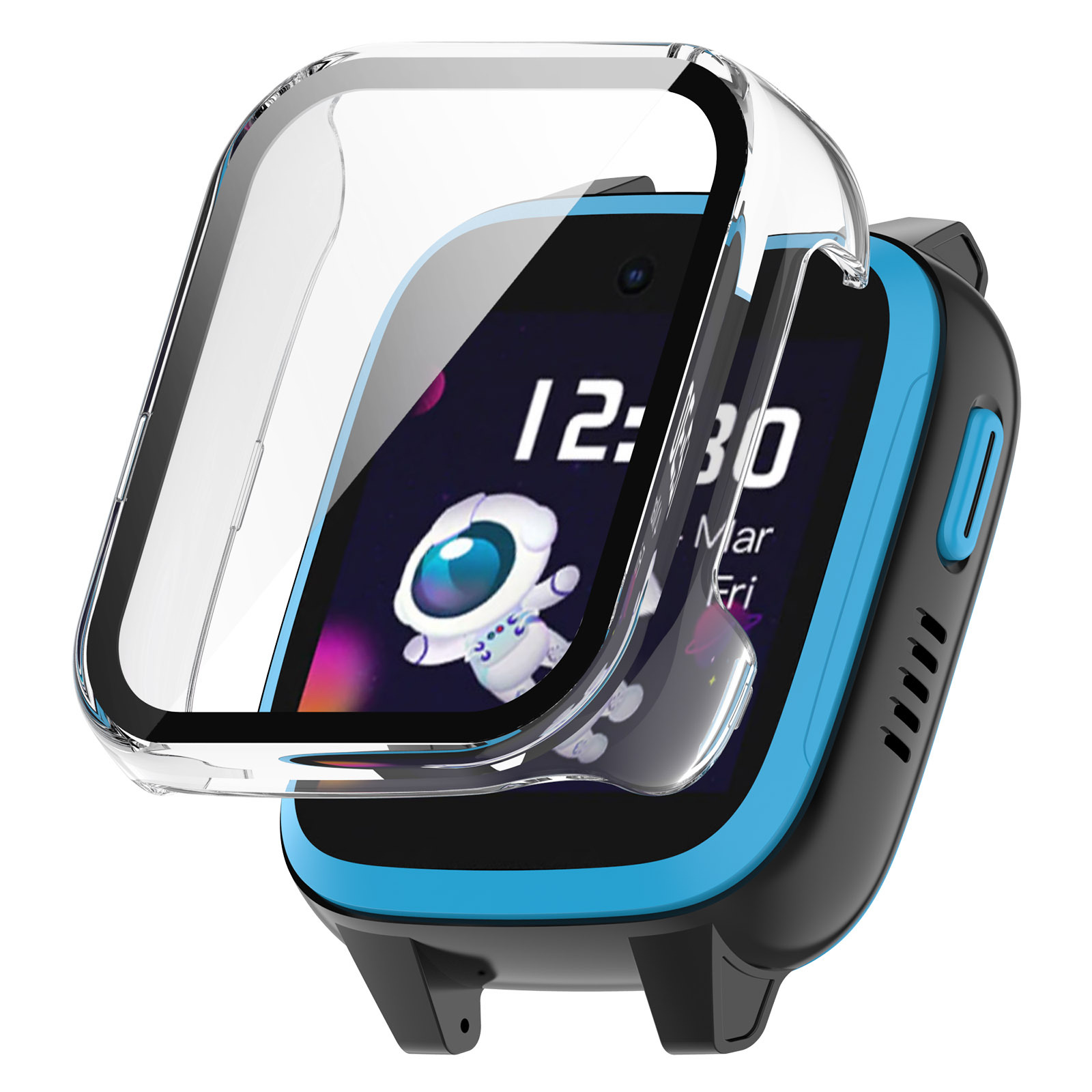 حافة صلبة قذيفة الزجاج حامي ال - مراجعة Smartwatch Watches Kids وسعره