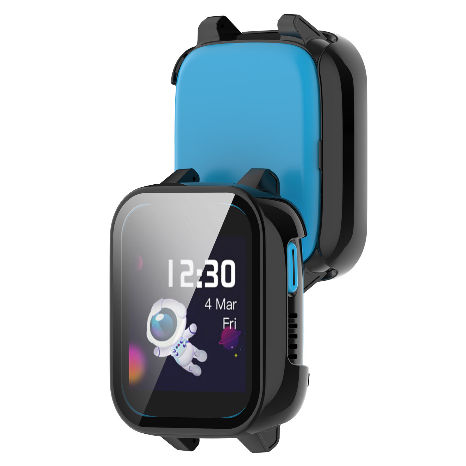حافة صلبة قذيفة الزجاج حامي ال - مراجعة Smartwatch Watches Kids وسعره