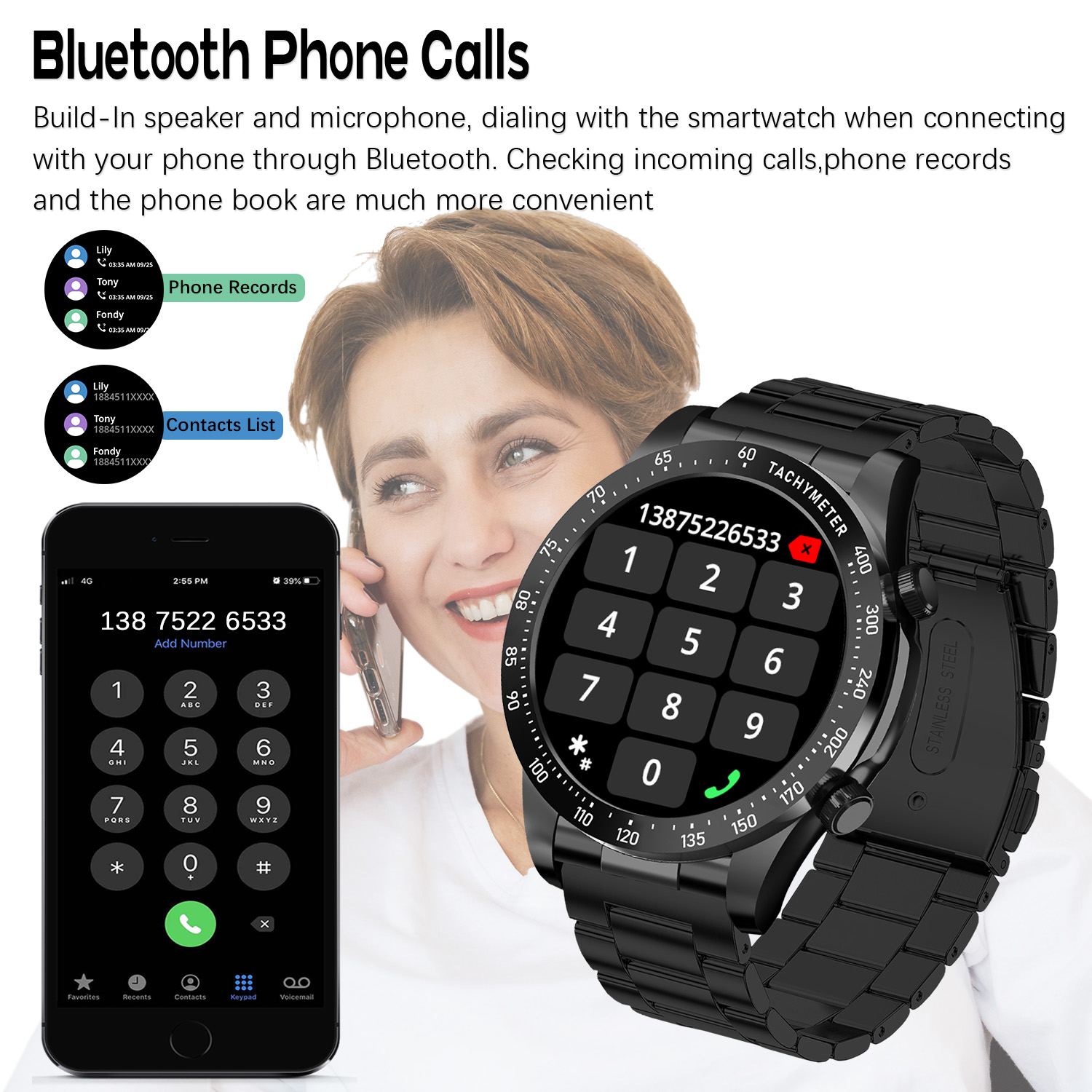 ساعة ذكية رولستيمي بريميوم متع - مراجعة Smartwatch Premium Watches For Men وسعره