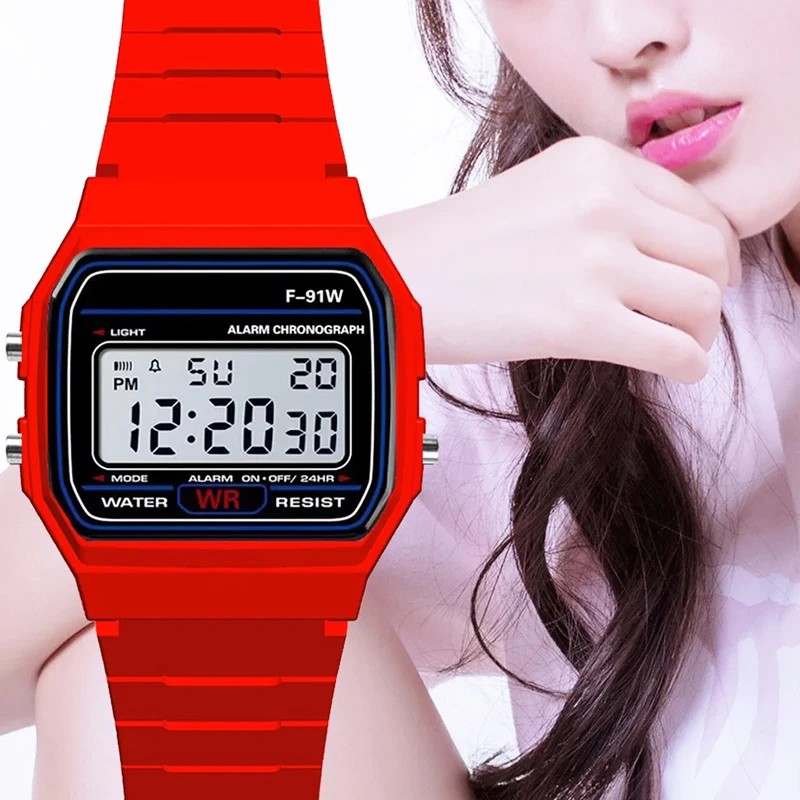 ساعات رياضية رقمية LED للرجال  - مراجعة Silicone Sport Band وسعره