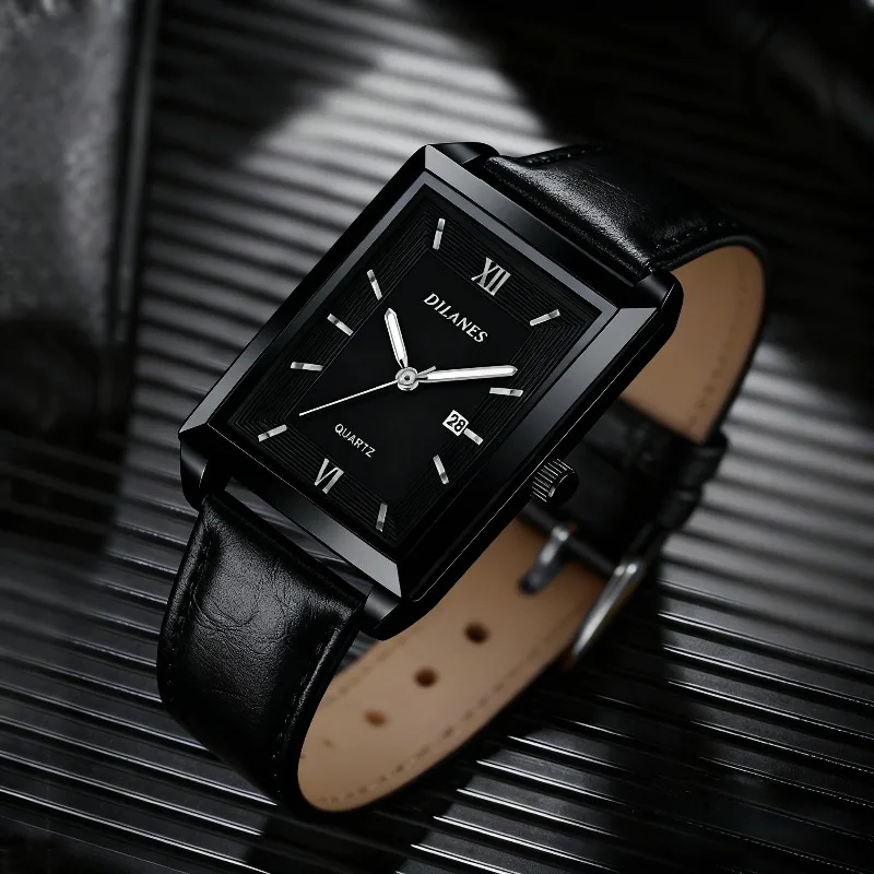 ساعات رجالية جلدية كاجوال، ساع - مراجعة Smartwatch Casual Watches For Men وسعره