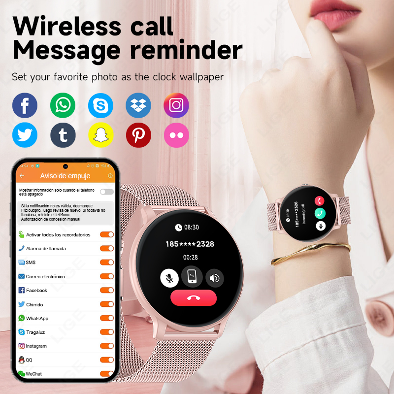 ساعة LIGE 2026 الرياضية الذكية - مراجعة Smartwatch Latest Watches For Men وسعره