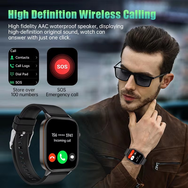 ساعة ذكية أصلية فاخرة للرجال م - مراجعة Smartwatch Premium Watches For Men وسعره