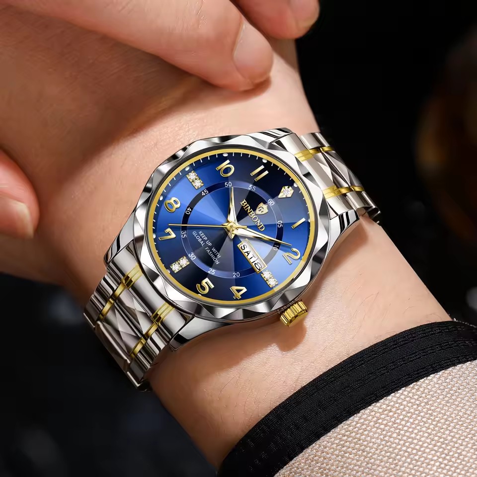 ساعة رجالية عصرية مع إضاءة ليل - مراجعة Smartwatch Casual Watches For Men وسعره