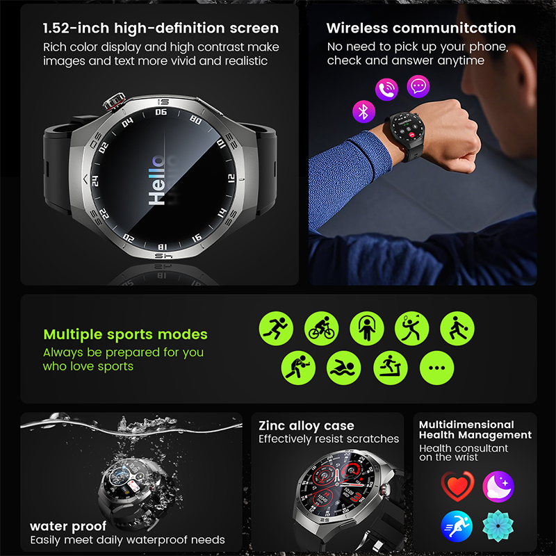 ساعة ذكية جديدة لعام 2026 مع ن - مراجعة Smartwatch Premium Watches For Men وسعره