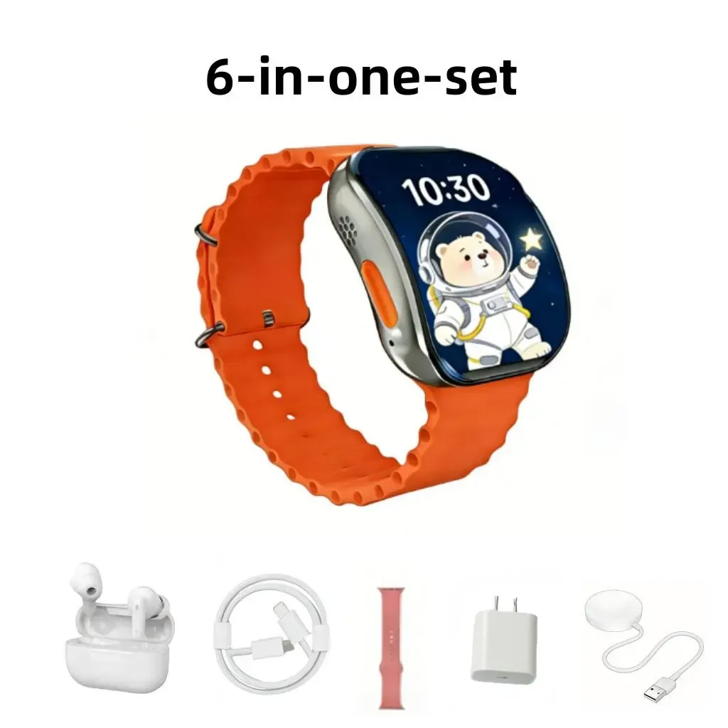 مجموعة ساعة ذكية فاخرة 6 في 1  - مراجعة Smartwatch Premium Watches For Men وسعره
