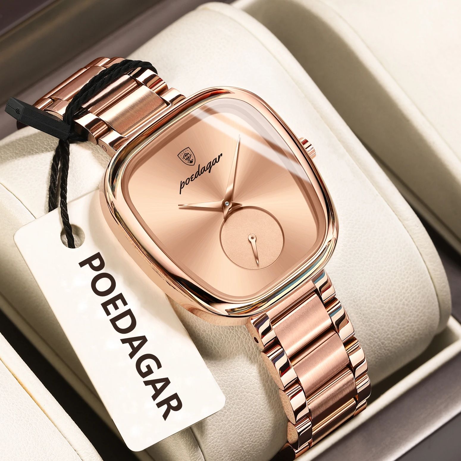 POEDAGAR قمة الموضة امرأة ساعة - مراجعة Waterproof Diving Watch وسعره