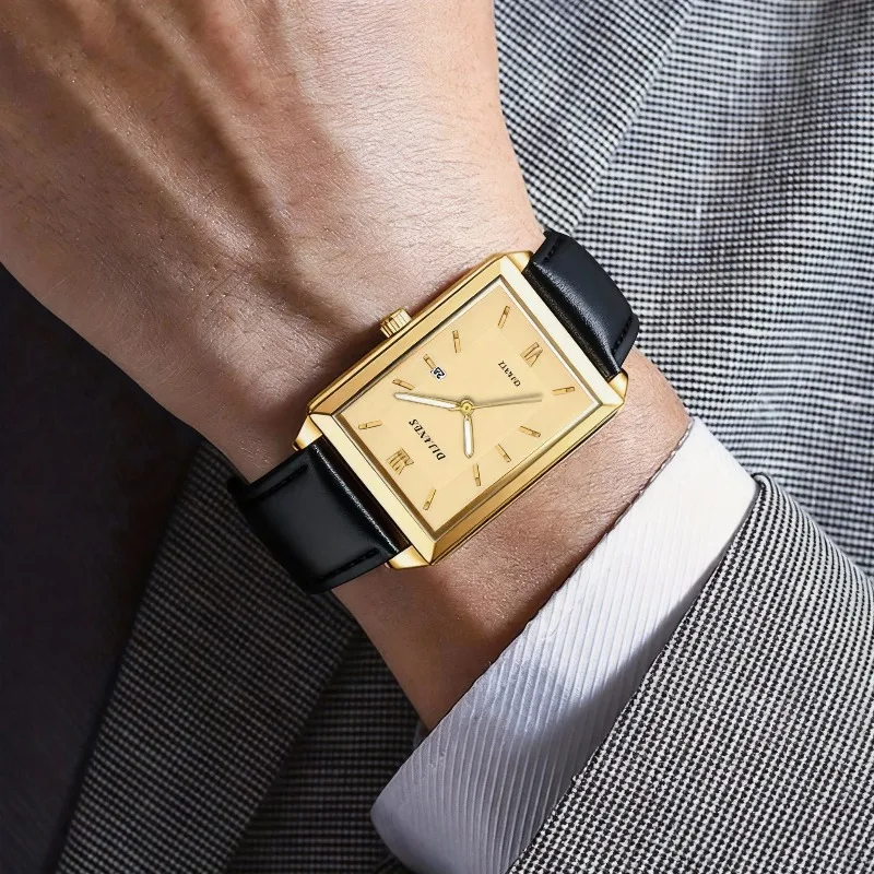 ساعات رجالية جلدية كاجوال بتصم - مراجعة Smartwatch Casual Watches For Men وسعره