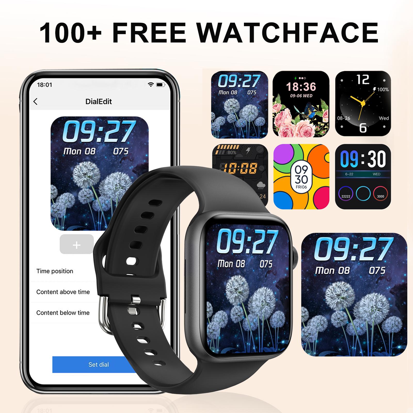ساعة ذكية، مكالمات/قرص لاسلكي، - مراجعة Smartwatch Iphone Watch For Men وسعره