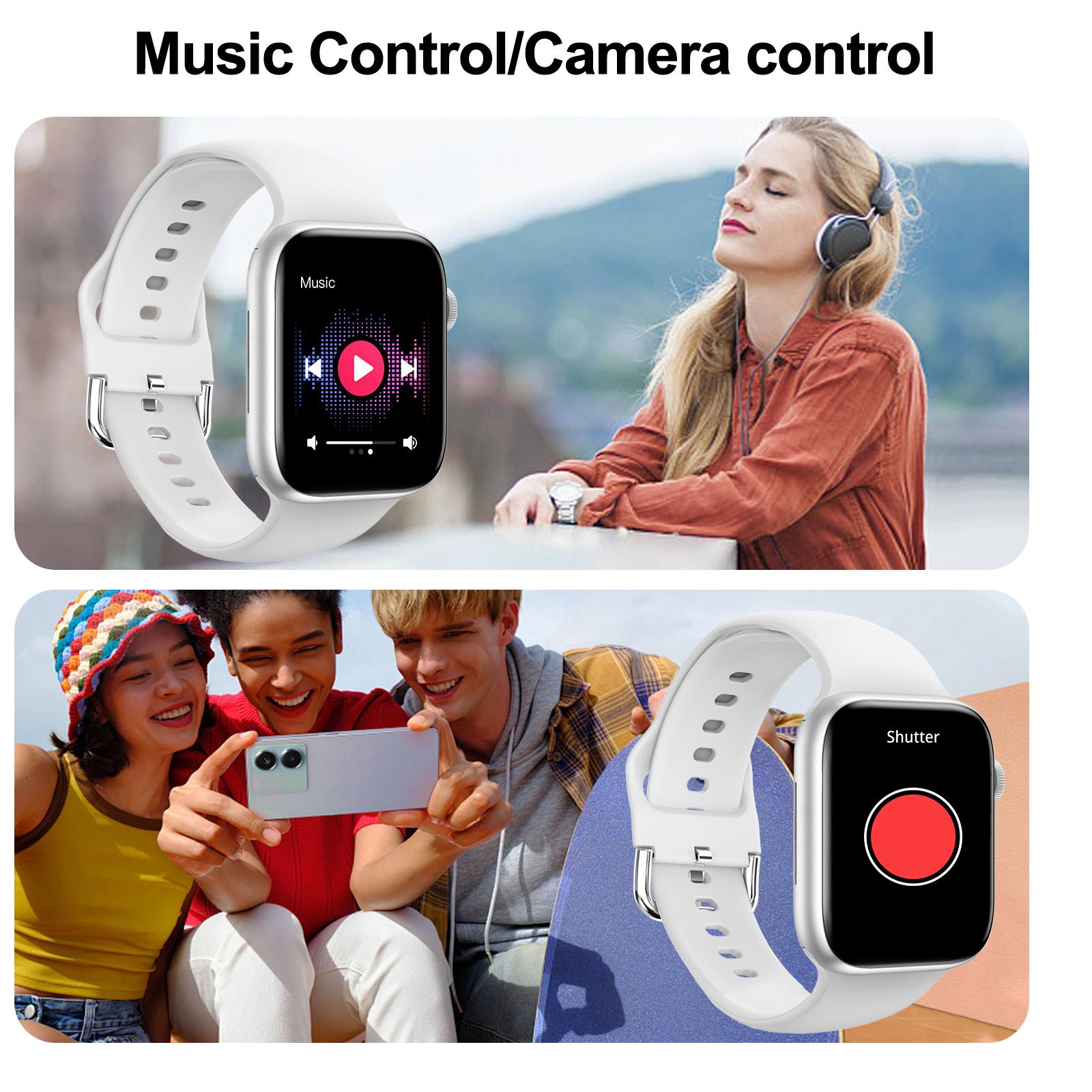 ساعة ذكية، مكالمات/قرص لاسلكي، - مراجعة Smartwatch Iphone Watch For Men وسعره