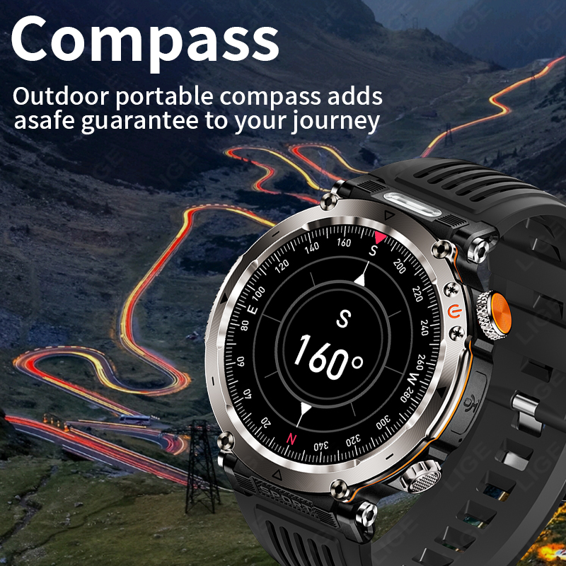 ساعة ذكية عسكرية جديدة للرجال  - مراجعة Smartwatch I Watches وسعره