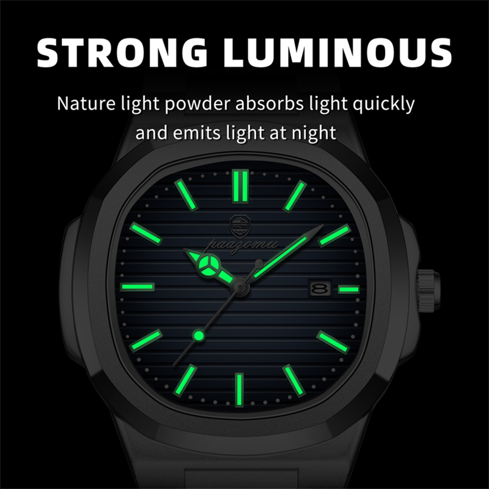 ساعة رجالية مربعة من PAAZOMU،  - مراجعة Smartwatch Luxury Watches For Men وسعره