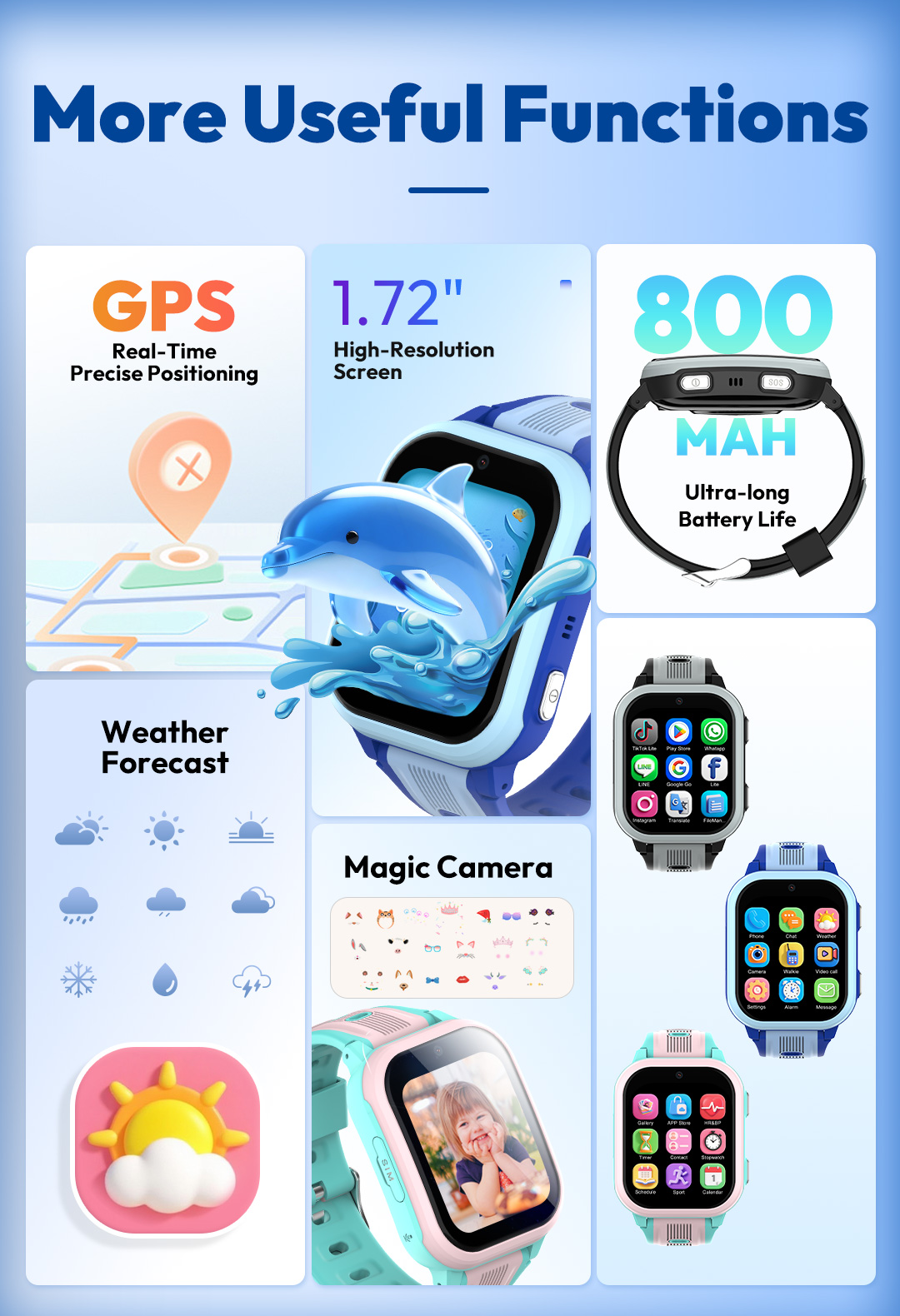 ساعة ذكية KT41 - ساعة أطفال بخ - مراجعة Smartwatch Watches Gift For Girls وسعره