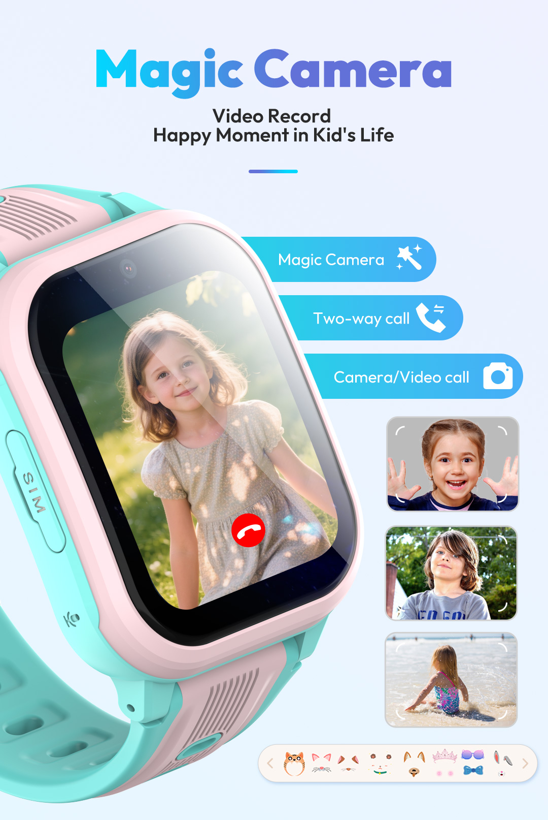 ساعة ذكية KT41 - ساعة أطفال بخ - مراجعة Smartwatch Watches Gift For Girls وسعره