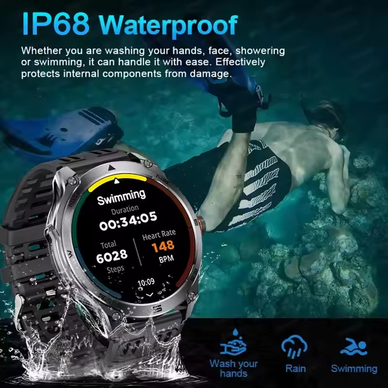 ساعة ذكية بنظام تحديد المواقع  - مراجعة Smartwatch Premium Watches For Men وسعره
