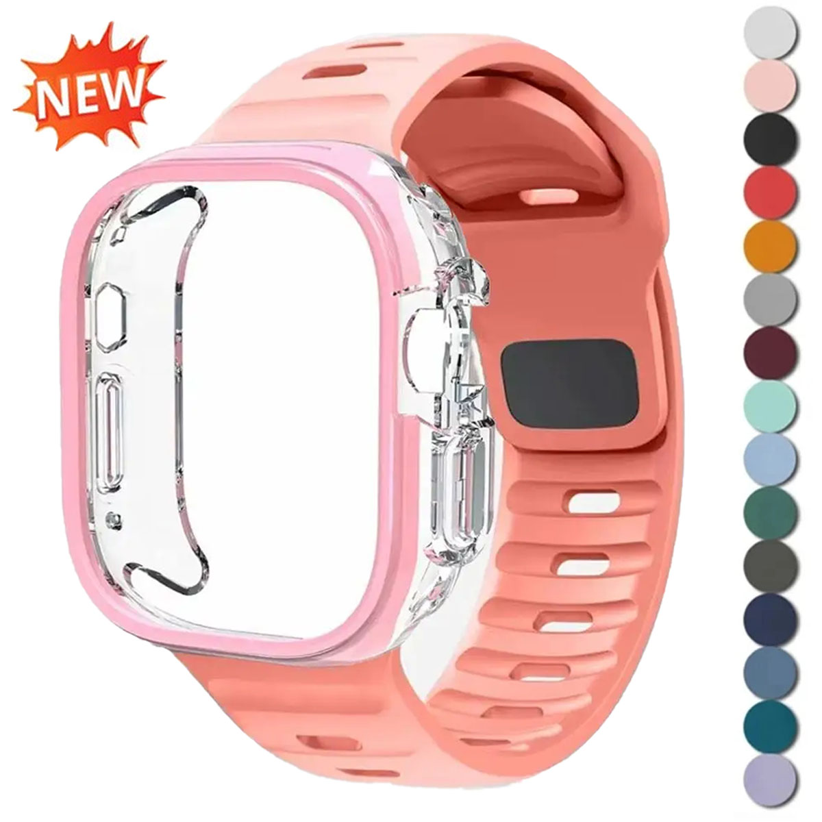 غطاء حماية مع حزام سيليكون ريا - مراجعة Silicone Sport Band وسعره