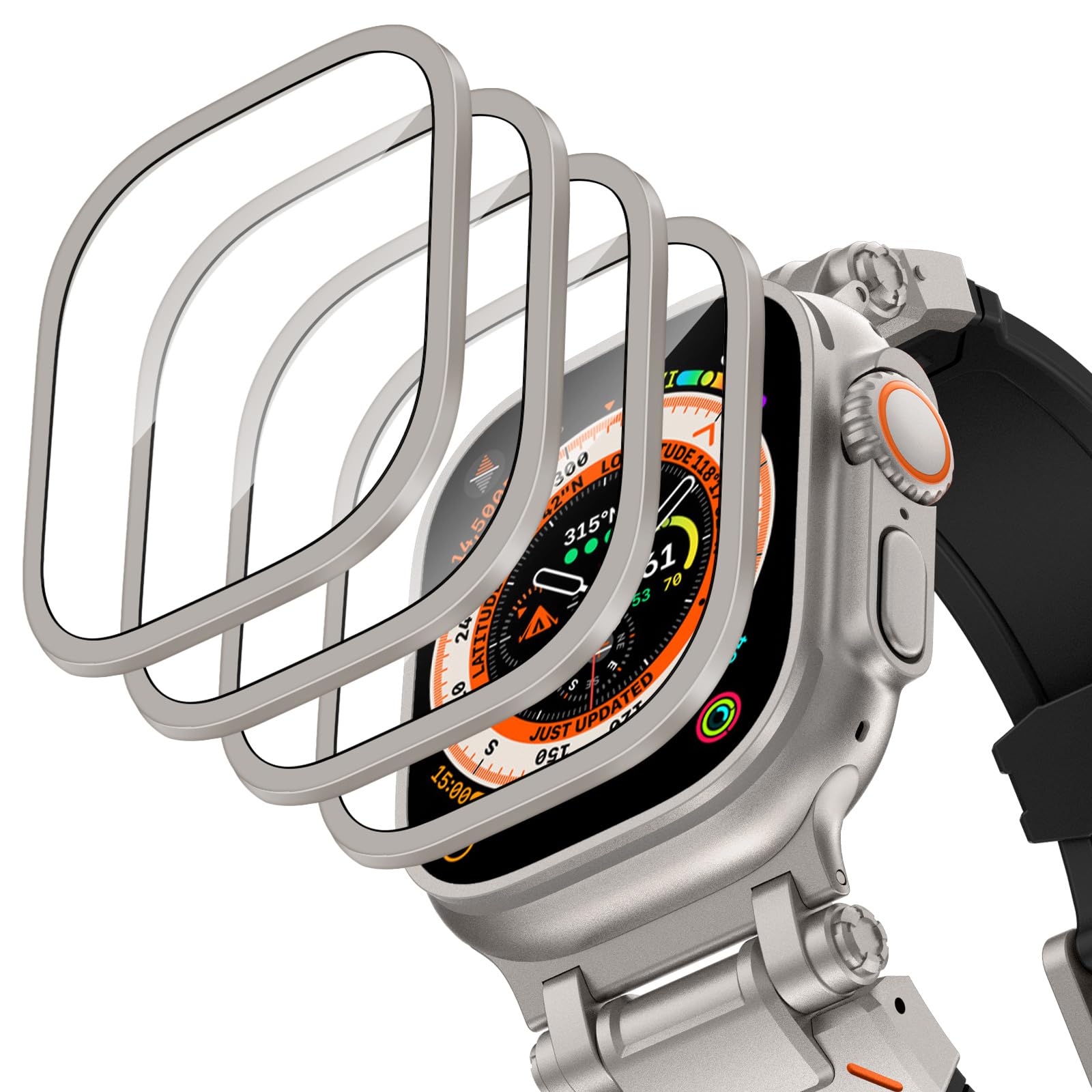 Aluminium Alloy Case+Tempered  - مراجعة Smartwatch Watches For Men وسعره
