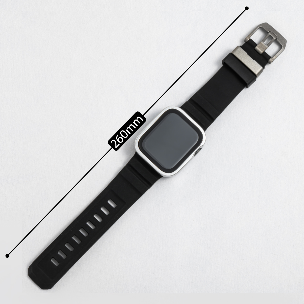غطاء مقاوم للماء لساعة أبل + ح - مراجعة Silicone Sport Band وسعره